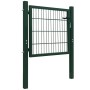 Puerta de vallado de acero verde 105x150 cm de vidaXL, Puertas de jardín - Ref: Foro24-142028, Precio: 153,99 €, Descuento: %