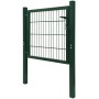 Puerta de vallado de acero verde 105x150 cm de vidaXL, Puertas de jardín - Ref: Foro24-142028, Precio: 153,99 €, Descuento: %