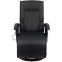 Black synthetic leather shiatsu massage chair by vidaXL, Electric massage chairs - Ref: Foro24-242508, Price: 463,68 €, Disco...