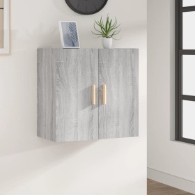 Sonoma gray plywood wall cabinet 60x30x60 cm by , Lockers and storage cabinets - Ref: Foro24-817592, Price: 62,62 €, Discount: %