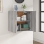 Sonoma gray plywood wall cabinet 60x30x60 cm by , Lockers and storage cabinets - Ref: Foro24-817592, Price: 60,40 €, Discount: %