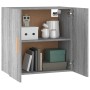 Sonoma gray plywood wall cabinet 60x30x60 cm by , Lockers and storage cabinets - Ref: Foro24-817592, Price: 60,40 €, Discount: %