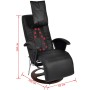 Black synthetic leather shiatsu massage chair by vidaXL, Electric massage chairs - Ref: Foro24-242508, Price: 463,68 €, Disco...