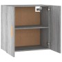 Sonoma gray plywood wall cabinet 60x30x60 cm by , Lockers and storage cabinets - Ref: Foro24-817592, Price: 60,40 €, Discount: %