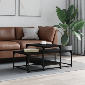 Engineered wood black coffee table 102x60x45 cm by , Coffee table - Ref: Foro24-835314, Price: 44,93 €, Discount: %