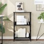 Black engineered wood shelf 50x33x82 cm by , Bookcases and shelves - Ref: Foro24-835264, Price: 44,99 €, Discount: %