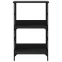 Black engineered wood shelf 50x33x82 cm by , Bookcases and shelves - Ref: Foro24-835264, Price: 44,99 €, Discount: %