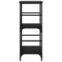 Black engineered wood shelf 50x33x82 cm by , Bookcases and shelves - Ref: Foro24-835264, Price: 44,99 €, Discount: %