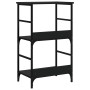 Black engineered wood shelf 50x33x82 cm by , Bookcases and shelves - Ref: Foro24-835264, Price: 44,99 €, Discount: %