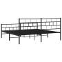 Estructura de cama cabecero y estribo metal negro 183x213 cm de , Camas y somieres - Ref: Foro24-355682, Precio: 115,46 €, De...