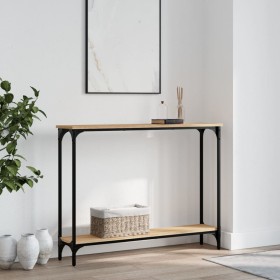 Sonoma oak engineered wood console table 100x22.5x75 cm by , Side tables - Ref: Foro24-834016, Price: 47,52 €, Discount: %