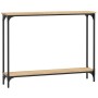 Mesa consola madera de ingeniería roble Sonoma 100x22,5x75 cm de , Mesas auxiliares - Ref: Foro24-834016, Precio: 47,99 €, De...