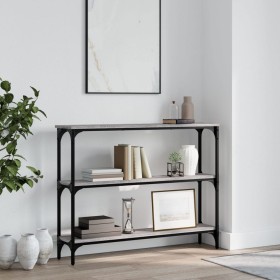 Sonoma gray engineered wood console table 100x22.5x75 cm by , Side tables - Ref: Foro24-834028, Price: 49,88 €, Discount: %