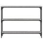 Mesa consola madera de ingeniería gris Sonoma 100x22,5x75 cm de , Mesas auxiliares - Ref: Foro24-834028, Precio: 49,88 €, Des...