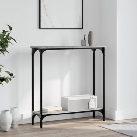 Sonoma gray engineered wood console table 75x22.5x75 cm by , Side tables - Ref: Foro24-834023, Price: 43,99 €, Discount: %