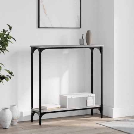 Sonoma gray engineered wood console table 75x22.5x75 cm by , Side tables - Ref: Foro24-834023, Price: 43,09 €, Discount: %