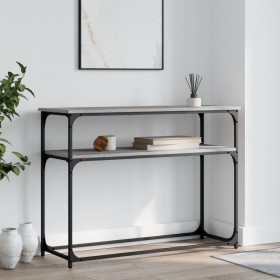 Sonoma gray engineered wood console table 100x35.5x75 cm by , Side tables - Ref: Foro24-834068, Price: 52,95 €, Discount: %