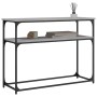 Mesa consola madera de ingeniería gris Sonoma 100x35,5x75 cm de , Mesas auxiliares - Ref: Foro24-834068, Precio: 51,86 €, Des...