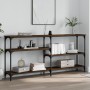 Oak brown engineered wood console table 160x29x75 cm by , Side tables - Ref: Foro24-834089, Price: 74,46 €, Discount: %