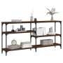 Oak brown engineered wood console table 160x29x75 cm by , Side tables - Ref: Foro24-834089, Price: 74,46 €, Discount: %