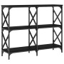 Mesa consola madera de ingeniería negra 100x28x80,5 cm de , Mesas auxiliares - Ref: Foro24-835419, Precio: 49,55 €, Descuento: %