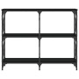 Mesa consola madera de ingeniería negra 100x28x80,5 cm de , Mesas auxiliares - Ref: Foro24-835419, Precio: 49,55 €, Descuento: %