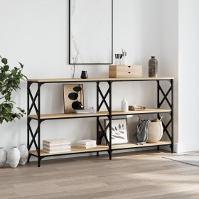 Sonoma oak engineered wood console table 156x28x80.5 cm by , Side tables - Ref: Foro24-835425, Price: 74,19 €, Discount: %