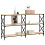 Mesa consola madera de ingeniería roble Sonoma 156x28x80,5 cm de , Mesas auxiliares - Ref: Foro24-835425, Precio: 76,19 €, De...