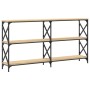 Mesa consola madera de ingeniería roble Sonoma 156x28x80,5 cm de , Mesas auxiliares - Ref: Foro24-835425, Precio: 76,19 €, De...