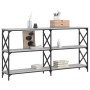 Mesa consola madera de ingeniería gris Sonoma 156x28x80,5 cm de , Mesas auxiliares - Ref: Foro24-835427, Precio: 55,13 €, Des...