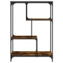 Engineered wood shelving steel smoked oak 81x36x115cm by , Bookcases and shelves - Ref: Foro24-835406, Price: 43,16 €, Discou...