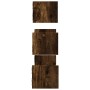 Wall shelves with 3 pieces of engineered wood in smoked oak. by , Shelves and shelves - Ref: Foro24-835446, Price: 24,94 €, D...