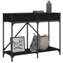 Mesa consola madera de ingeniería negra 100x39x78,5 cm de , Mesas auxiliares - Ref: Foro24-835484, Precio: 71,58 €, Descuento: %