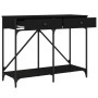 Mesa consola madera de ingeniería negra 100x39x78,5 cm de , Mesas auxiliares - Ref: Foro24-835484, Precio: 71,58 €, Descuento: %