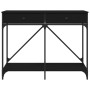 Mesa consola madera de ingeniería negra 100x39x78,5 cm de , Mesas auxiliares - Ref: Foro24-835484, Precio: 71,58 €, Descuento: %