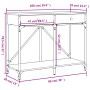 Schwarzer Konsolentisch aus Holzwerkstoff, 100 x 39 x 78,5 cm von , Seitentische - Ref: Foro24-835484, Preis: 71,58 €, Rabatt: %