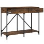 Mesa consola madera de ingeniería roble ahumado 100x39x78,5 cm de , Mesas auxiliares - Ref: Foro24-835486, Precio: 61,19 €, D...