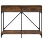 Mesa consola madera de ingeniería roble ahumado 100x39x78,5 cm de , Mesas auxiliares - Ref: Foro24-835486, Precio: 61,19 €, D...