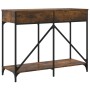 Mesa consola madera de ingeniería roble ahumado 100x39x78,5 cm de , Mesas auxiliares - Ref: Foro24-835486, Precio: 61,19 €, D...