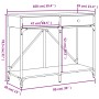 Konsolentisch aus geräuchertem Eichenholzwerkstoff, 100 x 39 x 78,5 cm von , Seitentische - Ref: Foro24-835486, Preis: 61,36 ...