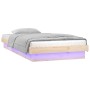 Estructura de cama con LED madera maciza 75x190 cm de , Camas y somieres - Ref: Foro24-819997, Precio: 80,88 €, Descuento: %