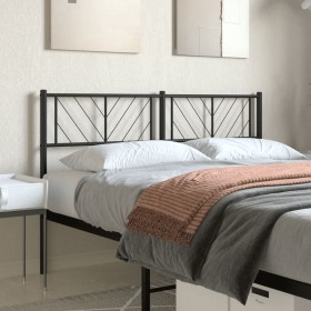 Black metal headboard 120 cm by , Headboards and footboards - Ref: Foro24-372210, Price: 28,17 €, Discount: %