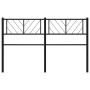 Cabecero de metal negro 120 cm de , Cabeceros y pies de cama - Ref: Foro24-372210, Precio: 28,99 €, Descuento: %