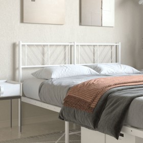 Cabecero de metal blanco 120 cm de , Cabeceros y pies de cama - Ref: Foro24-372259, Precio: 28,99 €, Descuento: %