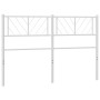 Cabecero de metal blanco 120 cm de , Cabeceros y pies de cama - Ref: Foro24-372259, Precio: 27,81 €, Descuento: %