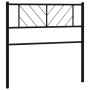 Black metal headboard 80 cm by , Headboards and footboards - Ref: Foro24-372206, Price: 21,99 €, Discount: %