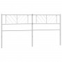 Cabecero de metal blanco 193 cm de , Cabeceros y pies de cama - Ref: Foro24-372265, Precio: 32,36 €, Descuento: %