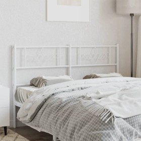 White metal headboard 120 cm by , Headboards and footboards - Ref: Foro24-355347, Price: 32,99 €, Discount: %