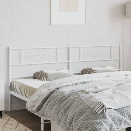 Cabecero de metal blanco 193 cm de , Cabeceros y pies de cama - Ref: Foro24-355353, Precio: 37,99 €, Descuento: %