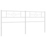 Cabecero de metal blanco 193 cm de , Cabeceros y pies de cama - Ref: Foro24-355353, Precio: 37,99 €, Descuento: %